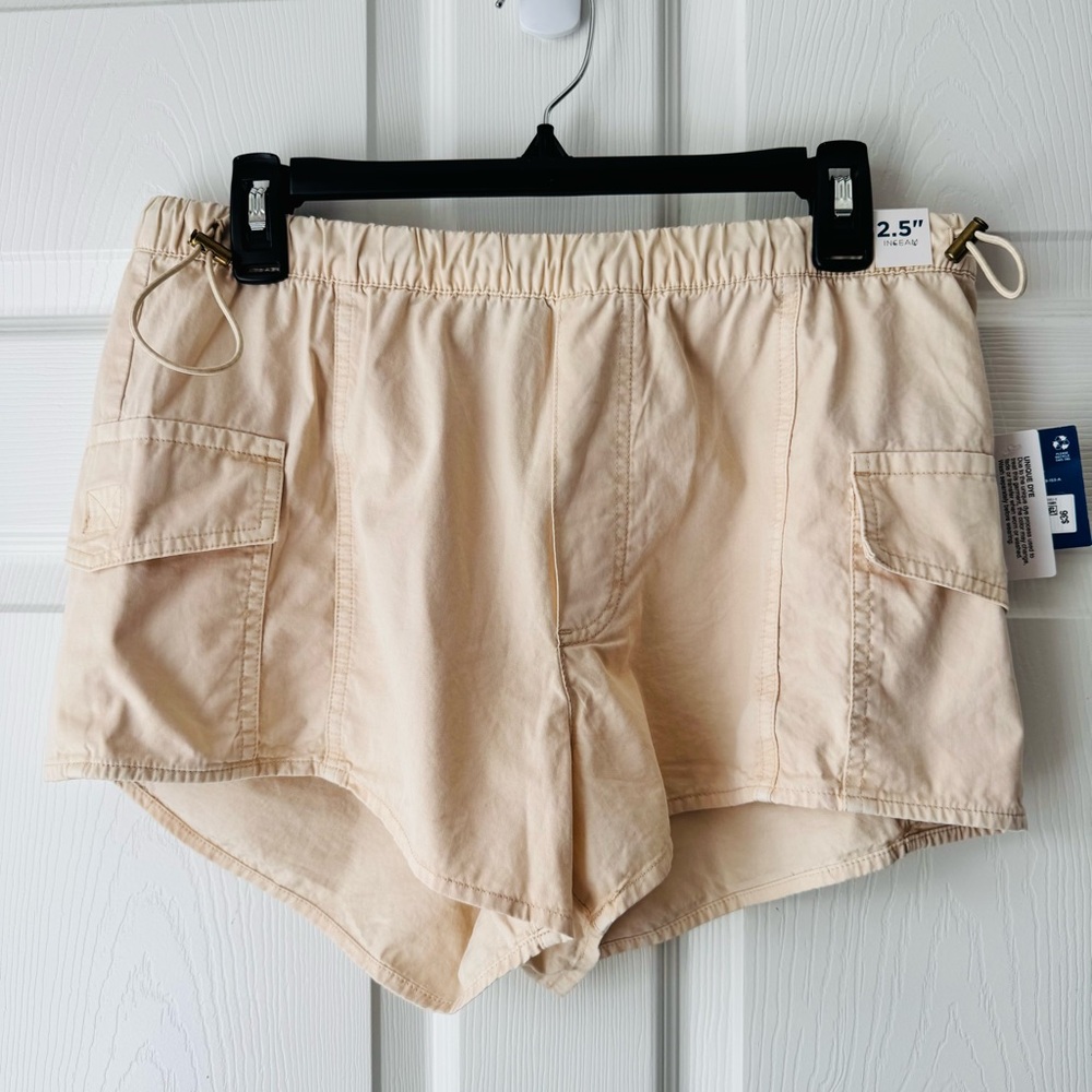 Arizona Jean Co Beach Cargo Shorts | Sand Beige | Size M | NWT